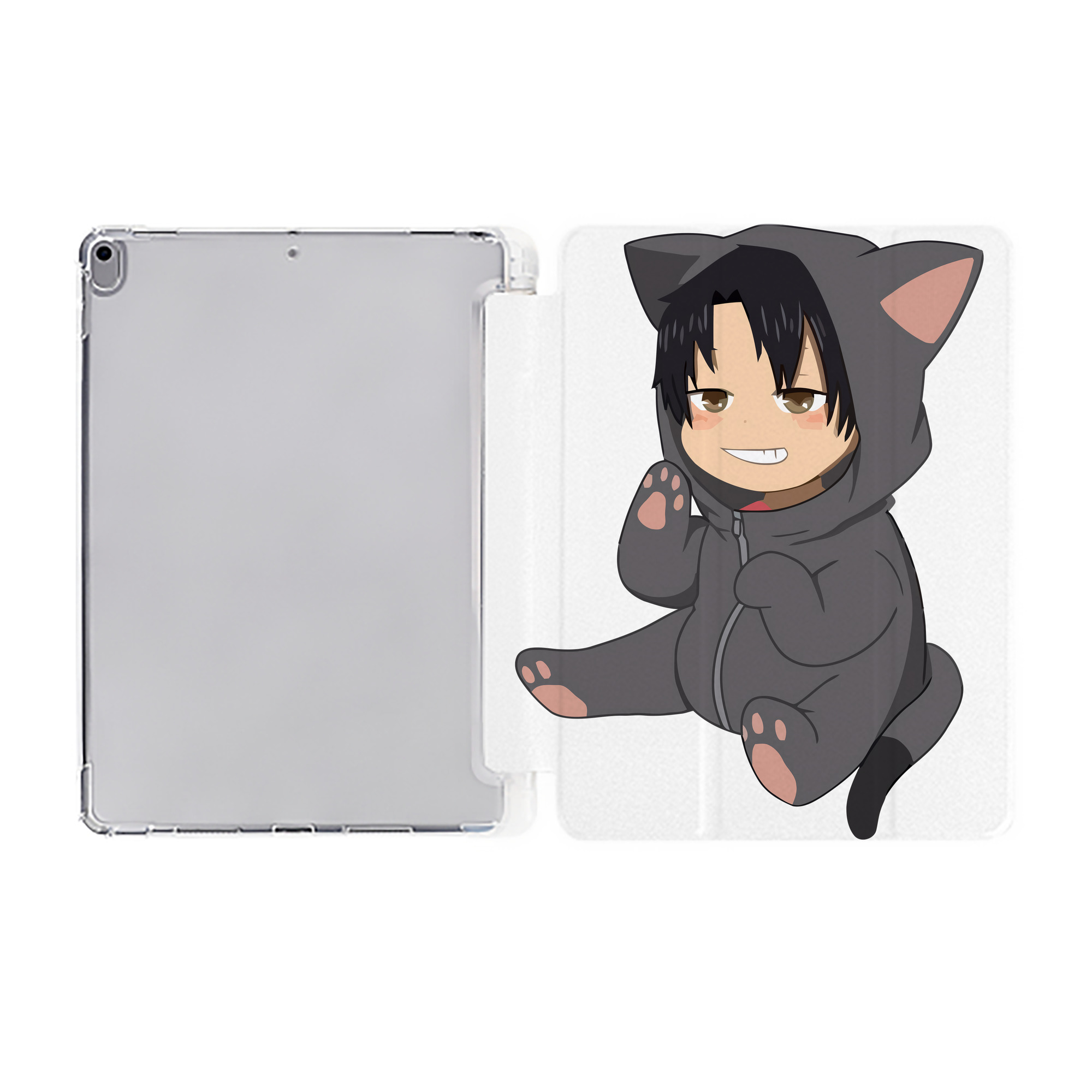 （画像用） ハイキュー!! Haikyu!! IPad ケース ペン収納付き 三つ折りスタンド PUレザー×シリコン 対応機種9.5/10.5/10.9インチ